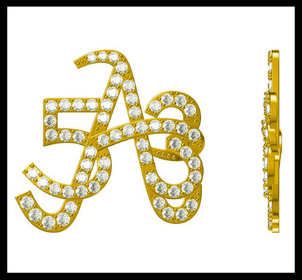 Ingewikkelde klassieke 925 zilveren CZ ronde broche voor jubileum zakelijke vergadering Cz broche mooie cadeaubon