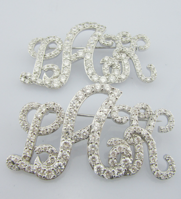 925 zilveren CZ broche met ingewikkelde gravures Voor formele gelegenheden Iemand speciaal Sterling zilveren broche