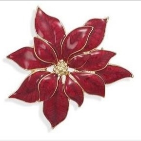 Kerstbroche CZ / 925 Zilveren Broche Ronde Rode Vorm CZ Pin Broche Voor Verjaardagscadeautjes Gelukkige Kerst