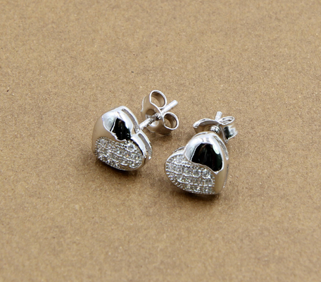 Sparkling Modern 925 Sterling zilver CZ oorbellen Kledingkast Essentiële sieraden mannen sterling zilver oorbellen AAA