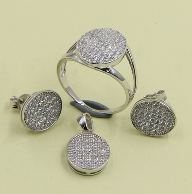 2-5g Oval 925 zilver kubieke zirconia stud oorbellen voor sieraden