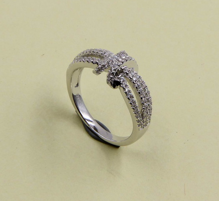 Knot Ronde / Ovale / Marquise AAA kwaliteit Kubische Zirconia jongens 925 Sterling zilver trouwring Ring Zilveren stapelbare ringen