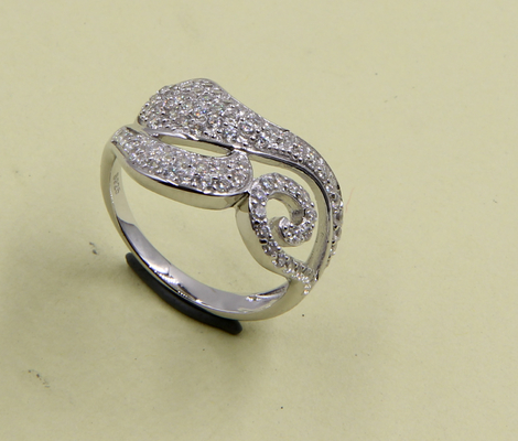 Sterling zilver CZ ringen met stralende elegantie Chunky Sterling zilver ringen Sterling zilver stapelbare ringen