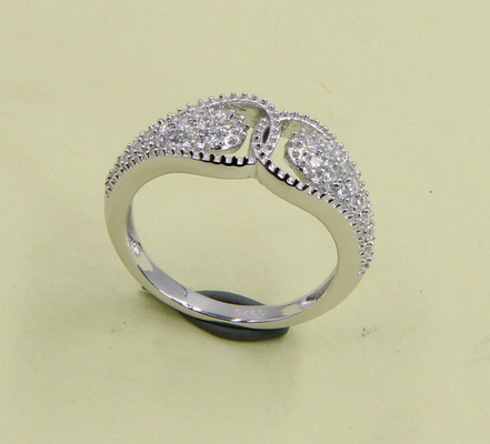 925 Sterling zilveren banden met kubuscircone edelstenen in hart en ovale vormen Sterling zilver kubuscircone ringen