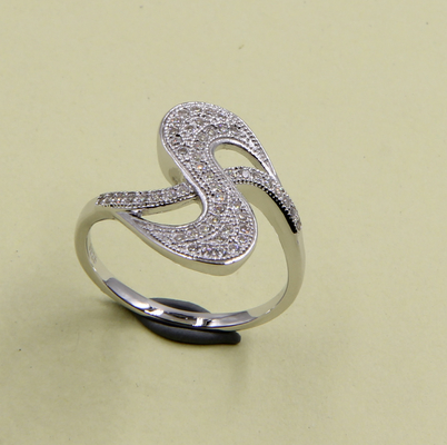 Swirl 925 Sterling zilver Ronde CZ Verlovingsringen Met Pave Sterling zilver mode ringen Zilveren ringen Voor mannen 925
