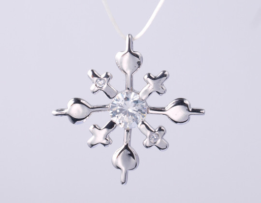 Kruis met hart AAA CZ S925 Zilveren religieuze kruis hanger met gegraveerd logo en 46 cm zilveren sieraden hanger met Rolo