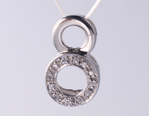 Uitgebreide traanperenvorm Geometrisch 925 Sterling zilver religieus hangertje met zirconstenen 925 zilver CZ hangertje