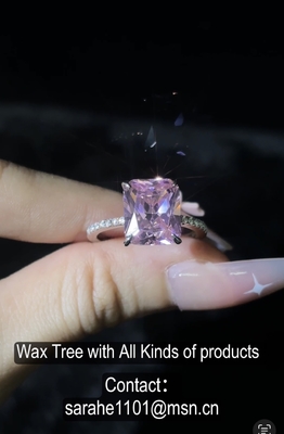 Roze Kussen Hoofdsteen Moissanite trouwring Verlovingsring Unisex Fijn Juwelen Ring Of Decoratie 925 Zilveren CZ trouwringen Voor Unisex Geslacht Bruiloft Diamant Zilveren Diamanten Ringen 925 Sterling