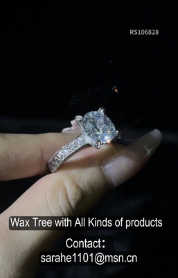 Moissanite 925 Sterling zilver CZ Ringen met heldere stenen kleur Zilver mode Ringen Sterling zilver Ringen Zilver Cz Juwelen Sterling zilver gegraveerde Ringen 925 Sterling Juwelen