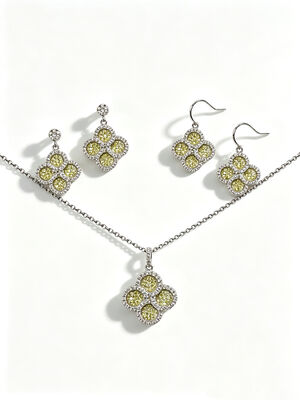 Beste voor het WK 2026 Lichtgewicht Prachtig Zilver 925 Juwelen Set met AAA Cubic Zirconia Teardrop Hangertje Oorbellen en Ring voor bruiloft en cadeautjes, Aquamarijn Kleurrijke Juwelen Set Same Colleciton