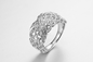 De „talloze Knopen“ 925 Ringen van Sterling Silver CZ verbinden Aanwezig Huwelijk