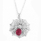Ruby Silver 925 Juwelen Geplaatst 14,26 Gram Sterling Silver Spider Pendant