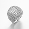 6.04g 925 de Zilveren Ringen Rhodium Geplateerd Sterling Silver Interlocking Ring van CZ