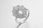 4.31g zilver en Zirkoon de Reeks van Sterling Silver Cz Wedding Ring van het Trouwringenamerikaanse club van automobilisten