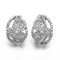 Structuur 925 de Zilveren Oorringen Vivienne Westwood Earrings van het strookmozaïek van CZ