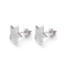 Van de de Sternagel van het parenzirkoon de Oorringen 1.37g Sterling Silver Pentagram Earrings