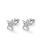 Van de de Sternagel van het parenzirkoon de Oorringen 1.37g Sterling Silver Pentagram Earrings
