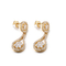 Rose Gold 925 Zilveren Oorringen 8.88g Sterling Silver Double Heart Earrings van CZ