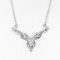 Symmetrische Tweelingbloem 925 Sterling Silver Necklaces 4.98g St Christopher Pendant