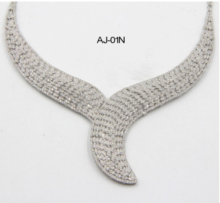 Uitstekende 60 gram 925 sterling zilveren halsketting voor dagelijks gebruik sterling zilveren halsketting diamant