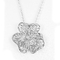 Chanel 925 de Zilveren Tegenhanger 5.38g Sterling Silver Flower Pendant van CZ