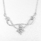 Dubbele Lijnen 925 de Zuivere Zilveren Kundan Juwelen van Sterling Silver Necklaces 5.03g