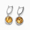 Gele 925 Zilveren Citroengele de Dalingsoorringen van Sterling Silver Gemstone Earrings 2.6g
