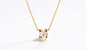 18K 18 Karaat Diamond Pendant Yellow Gold Cartier Diamond Necklace