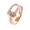 Ringen van de de Eeuwigheidsknoop van 4g 18K de Gouden Diamond Rings 0.51ct 0.27ct 0.24ct