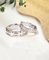 de Gouden Diamond Rings Couples Cross Promise Ringen van 4.5g 6.5g 18K