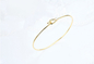 Gouden Diamond Bangle GDTC 18kt Gele Gouden de Armbandarmband van 0.07ct 18K