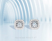 Het edele Witgoud Diamond Earrings 2.0g van 0.38ct 18k om Briljante Besnoeiing