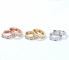 De eenvoudige Gouden Diamond Earrings 2.3g Drie Kleur van OL 18K VERSUS Duidelijkheid