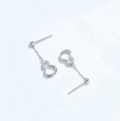 De zilveren Gift van de Kleuren18k Gouden Diamond Dangle Earrings 1.0g Pompoen Gevormde Overeenkomst