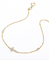 GDTC 18 Karat Gold Diamond Bracelet 0.13ct Diamond Cross Bracelet For Women ' S