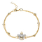 Varken Koningin 18k Stevig Gouden Diamond Bracelet 0.22ct voor de Gift van de Vergaderingspartij
