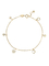 Gouden Diamond Bracelets 0.08ct de Door sterren verlichte Verdover Gouden Armband van 1.7gram 18K