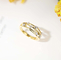 0.1ct 18K Gouden Diamond Rings VERSUS Duidelijkheids3gram Edele Stijl