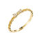 Bowknot18k Gouden Diamond Rings 0.3ct Moissanite Verlovingsringen voor Huwelijk