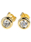 OEM 18K Gouden Diamond Earrings Gourd Shaped 3.0gram Kraakbeennagel
