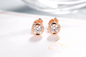 OEM 18K Gouden Diamond Earrings Gourd Shaped 3.0gram Kraakbeennagel