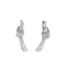 Knoop Gevormde 18k Rose Gold Diamond Earrings 0.20ct voor het Wieden van Vergaderingsgift