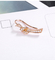 Knoop Gevormde 18k Rose Gold Diamond Earrings 0.20ct voor het Wieden van Vergaderingsgift