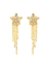 Ster Gevormde 18K Gouden Diamond Earrings 0.16ct F-G Color 2.0gram voor Overeenkomst