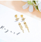 Ster Gevormde 18K Gouden Diamond Earrings 0.16ct F-G Color 2.0gram voor Overeenkomst