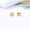 VERSUS Duidelijkheids18k Gouden Diamond Earrings 0.12ct Ster Diamond Stud Earrings