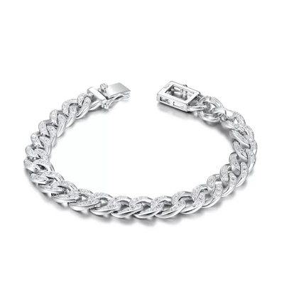 7.05g de Armbandenbrief Diamond Couple van Hip Hop Bling