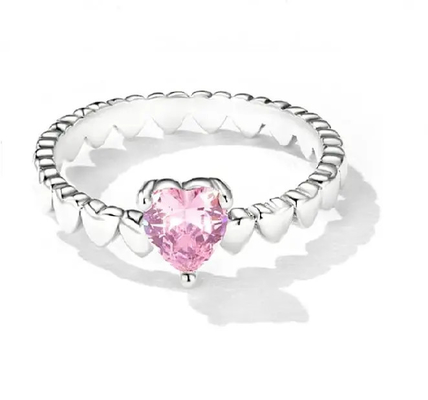 Juwelengiften 925 Sterling Silver Band Ring, Leuk Sterling Silver Love Ring