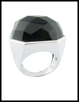 925 Zilveren witte zwarte agate ringen voor vrouwen Sterling zilveren duimringe Unieke Sterling zilveren ringen