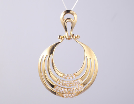 18K GOLDEN GOLD Uniek 925 Zilveren Geometrisch Hangertje Versierd Met Aanpasbare Zircon Zilveren Edelstenen Ringen Accessoire